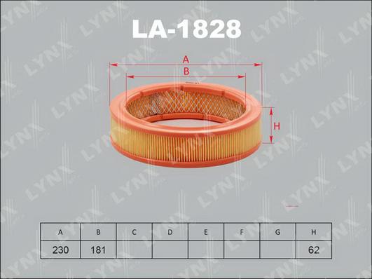 LYNXauto LA-1828 - Filter za zrak www.molydon.hr