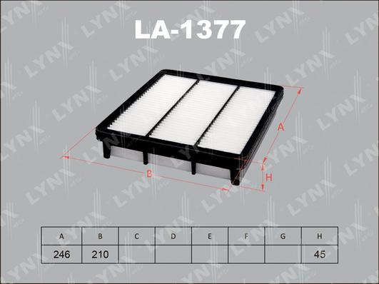 LYNXauto LA-1377 - Filter za zrak www.molydon.hr