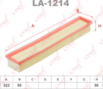 LYNXauto LA-1214 - Filter za zrak www.molydon.hr