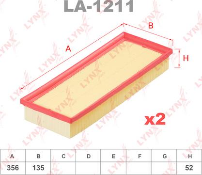 LYNXauto LA-1211 - Filter za zrak www.molydon.hr