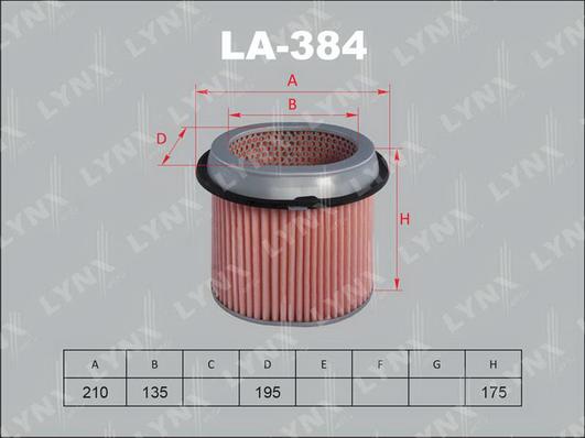 LYNXauto LA-384 - Filter za zrak www.molydon.hr