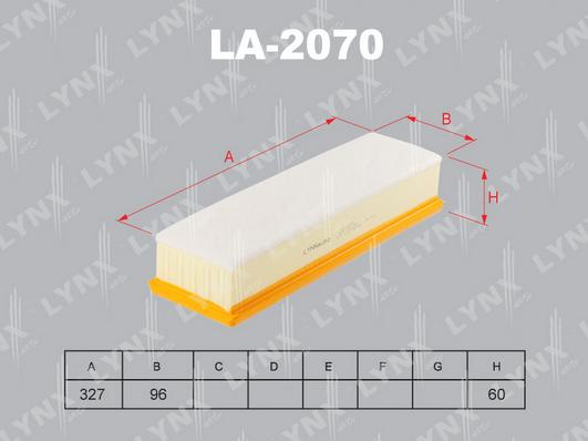 LYNXauto LA-2070 - Filter za zrak www.molydon.hr