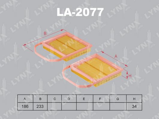 LYNXauto LA-2077 - Filter za zrak www.molydon.hr