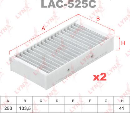 LYNXauto LAC-525C - Filter kabine www.molydon.hr