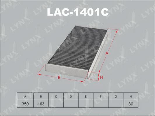 LYNXauto LAC-1401C - Filter kabine www.molydon.hr