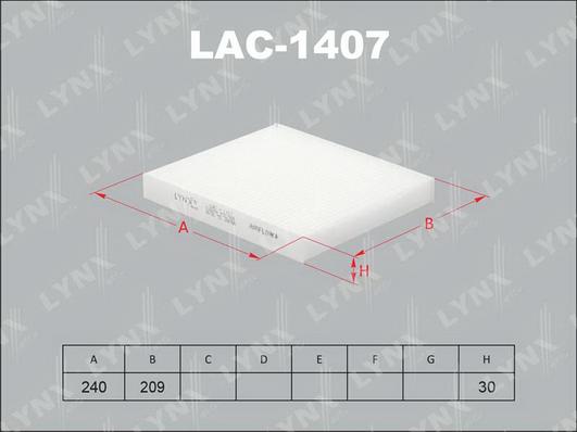 LYNXauto LAC-1407 - Filter kabine www.molydon.hr