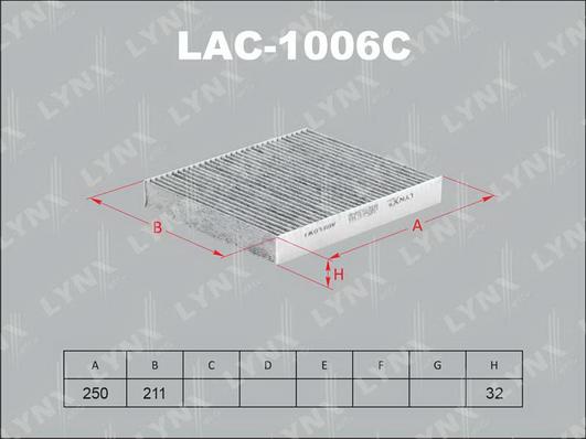 LYNXauto LAC-1006C - Filter kabine www.molydon.hr