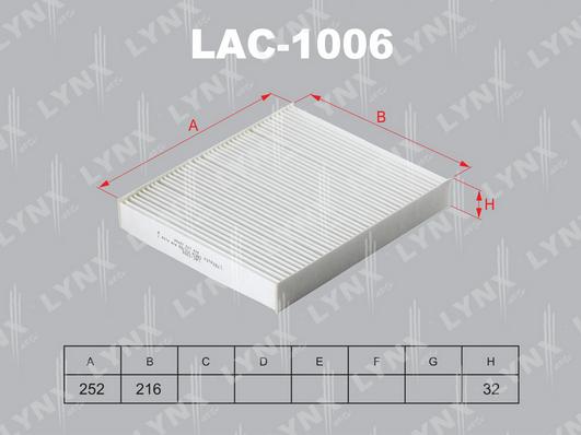 LYNXauto LAC-1006 - Filter kabine www.molydon.hr