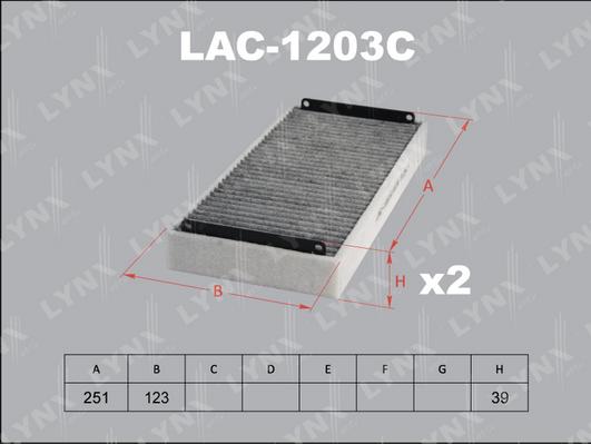 LYNXauto LAC-1203C - Filter kabine www.molydon.hr