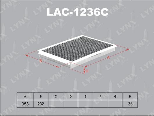 LYNXauto LAC-1236C - Filter kabine www.molydon.hr