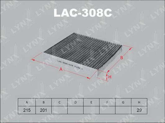 LYNXauto LAC-308C - Filter kabine www.molydon.hr