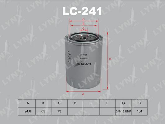 LYNXauto LC-241 - Filter za ulje www.molydon.hr