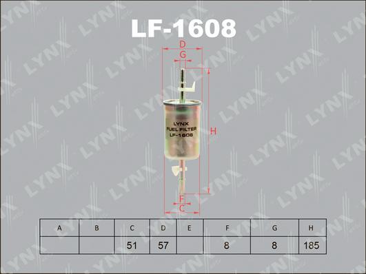 LYNXauto LF-1608 - Filter za gorivo www.molydon.hr