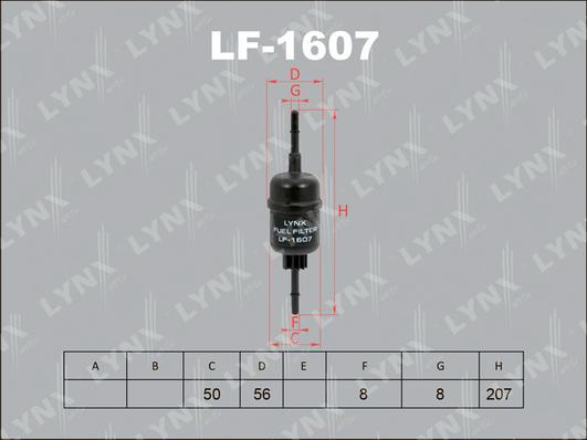 LYNXauto LF-1607 - Filter za gorivo www.molydon.hr