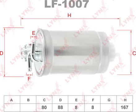 LYNXauto LF-1007 - Filter za gorivo www.molydon.hr