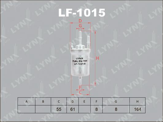 LYNXauto LF-1015 - Filter za gorivo www.molydon.hr