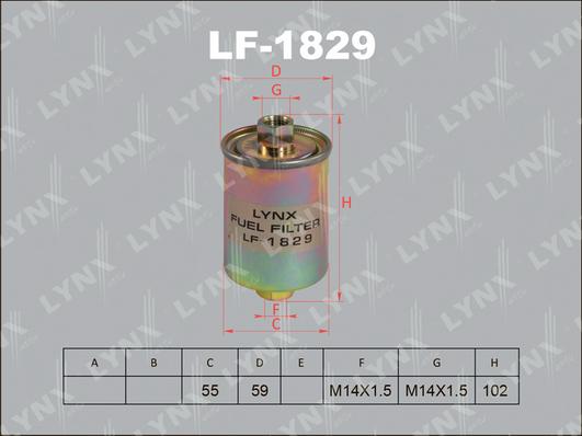 LYNXauto LF-1829 - Filter za gorivo www.molydon.hr