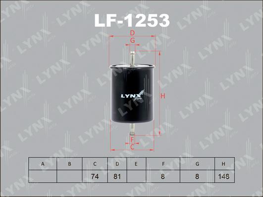 LYNXauto LF-1253 - Filter za gorivo www.molydon.hr