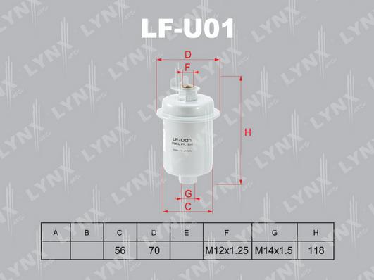 LYNXauto LF-U01 - Filter za gorivo www.molydon.hr