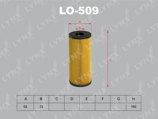 LYNXauto LO-509 - Filter za ulje www.molydon.hr