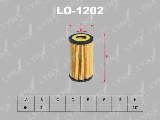 LYNXauto LO-1202 - Filter za ulje www.molydon.hr