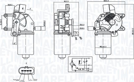 Magneti Marelli 064376600010 - Motor brisača www.molydon.hr