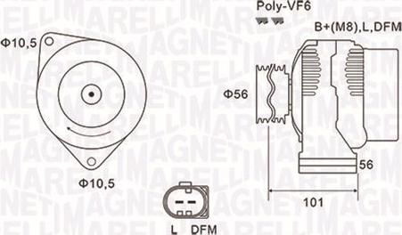 Magneti Marelli 063731689010 - Alternator www.molydon.hr