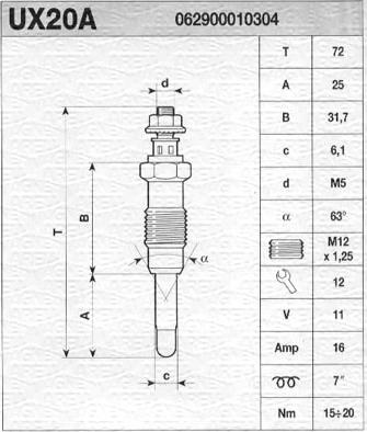 Magneti Marelli 062900010304 - Grijač za paljenje www.molydon.hr