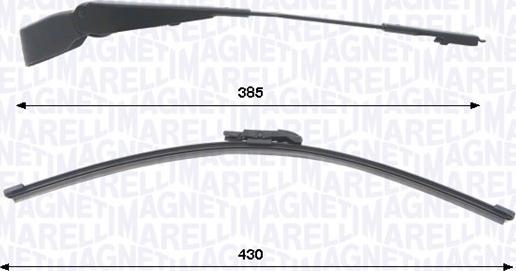 Magneti Marelli 000723180466 - Garnitura Držača metlice brisača, pranje vjetrobranskog stakl www.molydon.hr