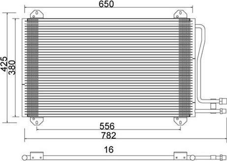 Magneti Marelli 359003220980 - Kondenzator, klima-Uređaj www.molydon.hr