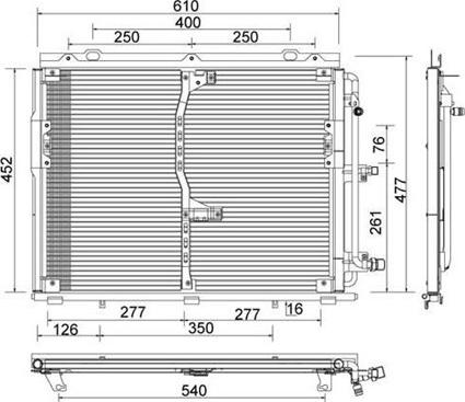 Magneti Marelli 359003221020 - Kondenzator, klima-Uređaj www.molydon.hr