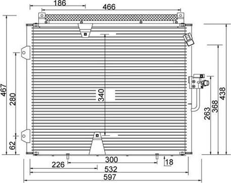 Magneti Marelli 359003221110 - Kondenzator, klima-Uređaj www.molydon.hr