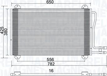 Magneti Marelli 350203913000 - Kondenzator, klima-Uređaj www.molydon.hr
