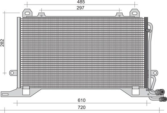 Magneti Marelli 350203495000 - Kondenzator, klima-Uređaj www.molydon.hr