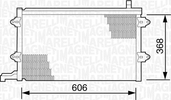 Magneti Marelli 350203243000 - Kondenzator, klima-Uređaj www.molydon.hr