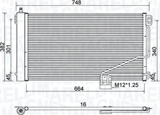 Magneti Marelli 350203738000 - Kondenzator, klima-Uređaj www.molydon.hr
