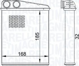 Magneti Marelli 350218457000 - Izmjenjivač topline, grijanje unutrasnjeg prostora www.molydon.hr