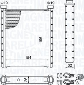 Magneti Marelli 350218509000 - Izmjenjivač topline, grijanje unutrasnjeg prostora www.molydon.hr