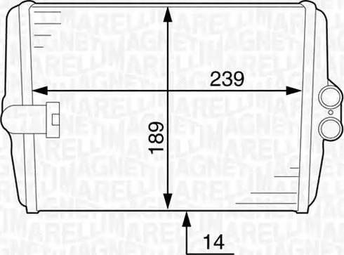 Magneti Marelli 350218316000 - Izmjenjivač topline, grijanje unutrasnjeg prostora www.molydon.hr