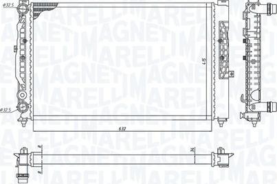 Magneti Marelli 350213191700 - Hladnjak, hladjenje motora www.molydon.hr