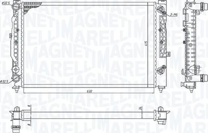 Magneti Marelli 350213193700 - Hladnjak, hladjenje motora www.molydon.hr