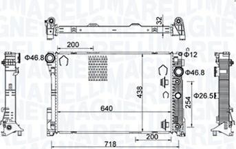 Magneti Marelli 350213159800 - Hladnjak, hladjenje motora www.molydon.hr