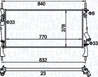 Magneti Marelli 350213158900 - Hladnjak, hladjenje motora www.molydon.hr