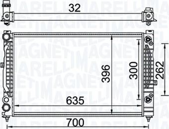 Magneti Marelli 350213157600 - Hladnjak, hladjenje motora www.molydon.hr