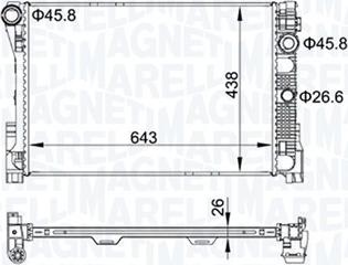 Magneti Marelli 350213161300 - Hladnjak, hladjenje motora www.molydon.hr