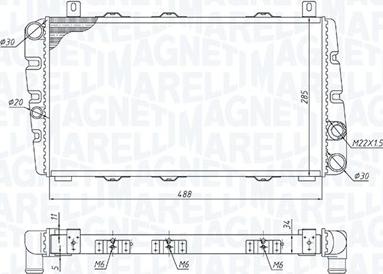 Magneti Marelli 350213189700 - Hladnjak, hladjenje motora www.molydon.hr