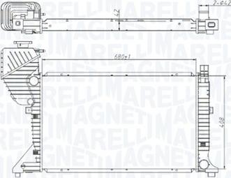 Magneti Marelli 350213177400 - Hladnjak, hladjenje motora www.molydon.hr