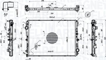 Magneti Marelli 350213220600 - Hladnjak, hladjenje motora www.molydon.hr