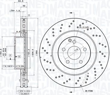 Magneti Marelli 360406112701 - Kočioni disk www.molydon.hr