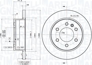 Magneti Marelli 360406185001 - Kočioni disk www.molydon.hr